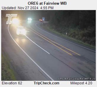 Traffic Cam ORE6 at Fairview WB